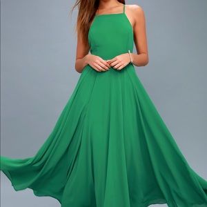 Lulu’s mythical kind of love green dress